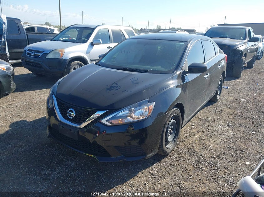 2017 Nissan Sentra S/Sv/Sr/Sl, Front, IAAI, VIN 3N1AB7AP9HY393536 — photo 2