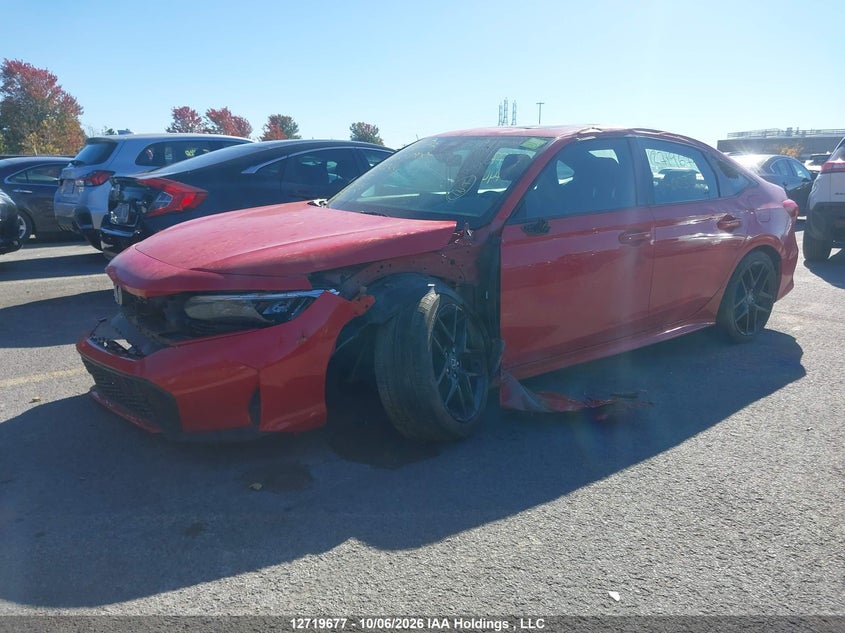 Vin: 2hgfe4f86sh003744, lot: 3126692, honda civic sport hybrid/sport touring hybrid 20252