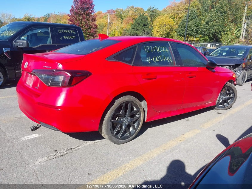 Vin: 2hgfe4f86sh003744, lot: 3126692, honda civic sport hybrid/sport touring hybrid 20254