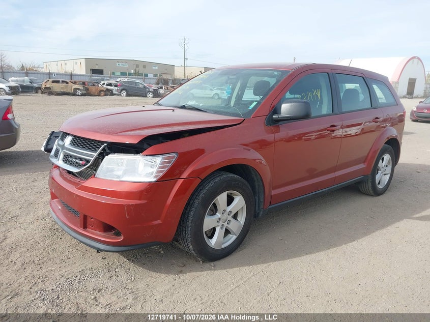 2014 Dodge Journey Se, Удар спереди, IAAI, VIN 3C4PDCAB9ET107630 — фото 2