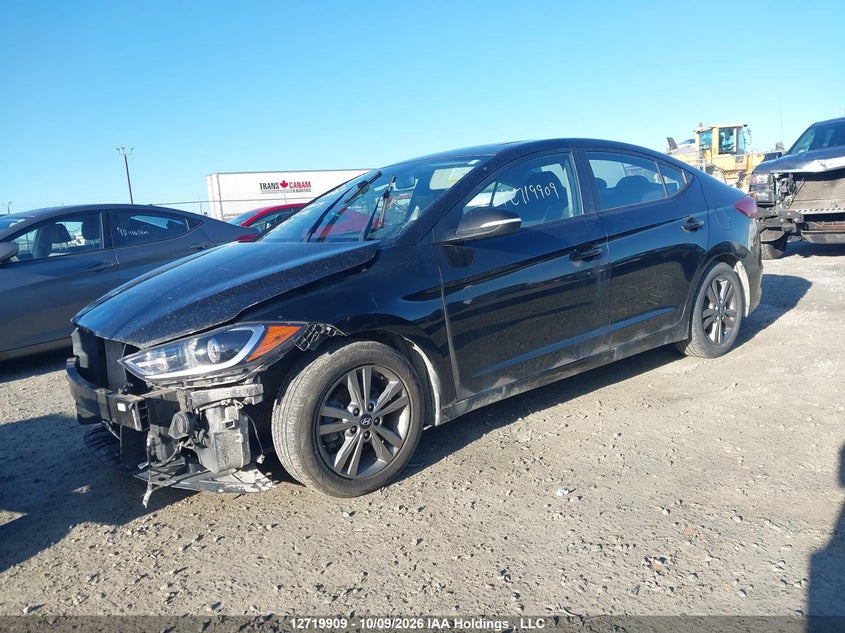 Vin: kmhd84lf6ju642326, lot: 3126931, hyundai elantra gl se 20182