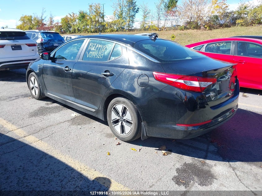 Vin: knagm4ad9c5019520, lot: 3126940, kia optima hybrid premium 20123