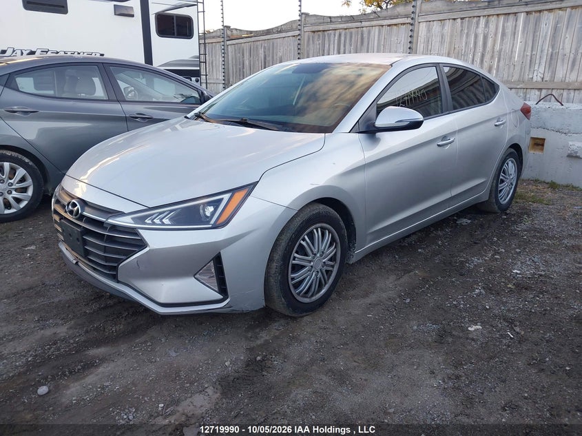 Vin: kmhd84lf4ku750056, lot: 3127012, hyundai elantra 20192