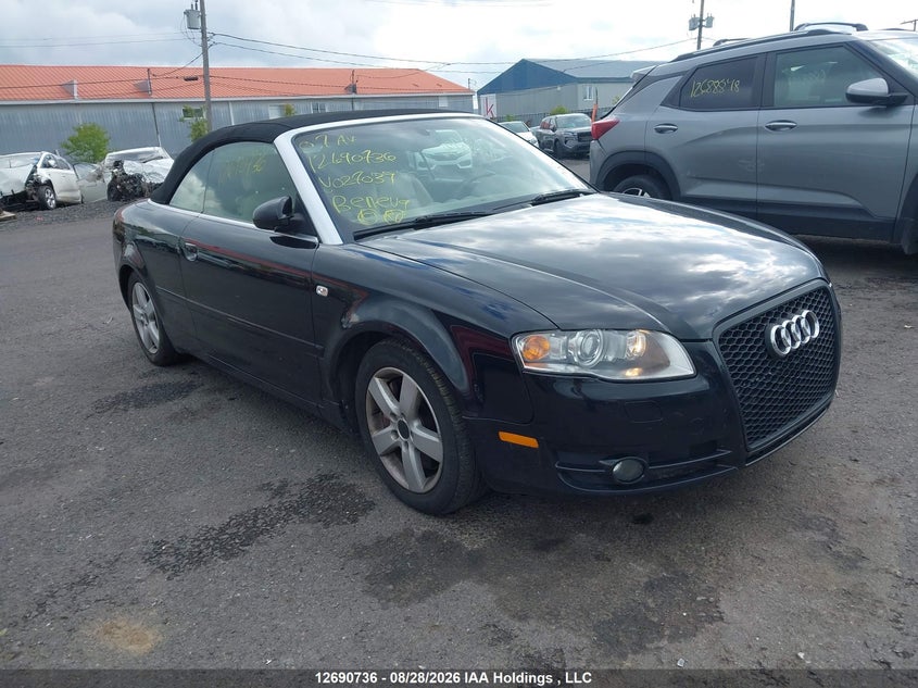 2007 Audi A4 2.0T, Rear, IAAI, VIN WAUDF48HX7K027039