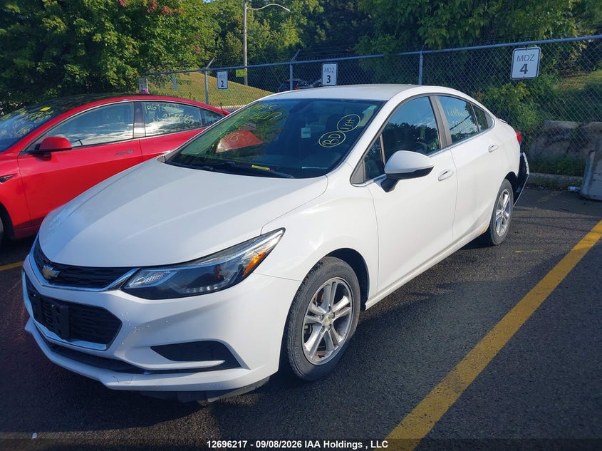 2016 Chevrolet Cruze Lt Auto, Rear, IAAI, VIN 3G1BE5SM7GS598185 — photo 2