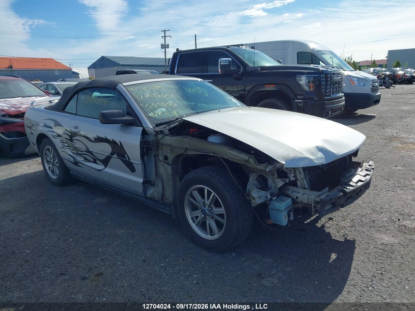 2005 Ford Mustang V6, Удар спереди, IAAI, VIN 1ZVFT84N455224899