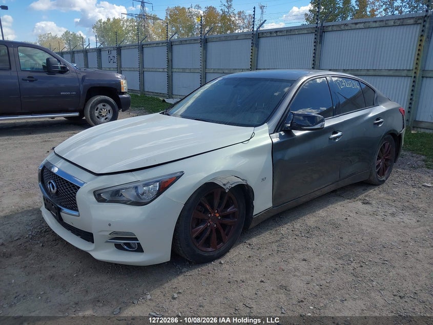 Vin: jn1bv7ar1em706493, lot: 3127356, infiniti q50 premium/sport 20142