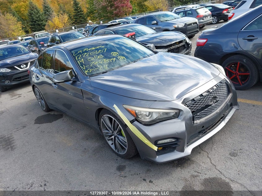Vin: jn1av7ar0em702849, lot: 3127390, infiniti q50 hybrid premium/sport 20141