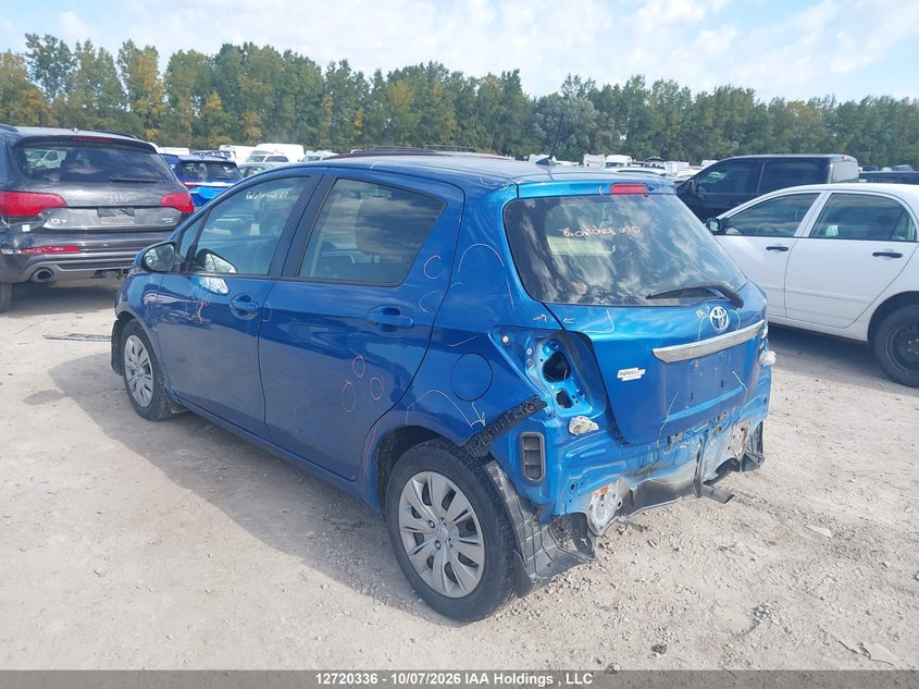 Vin: jtdktud37cd515599, lot: 3127420, toyota yaris le 20123