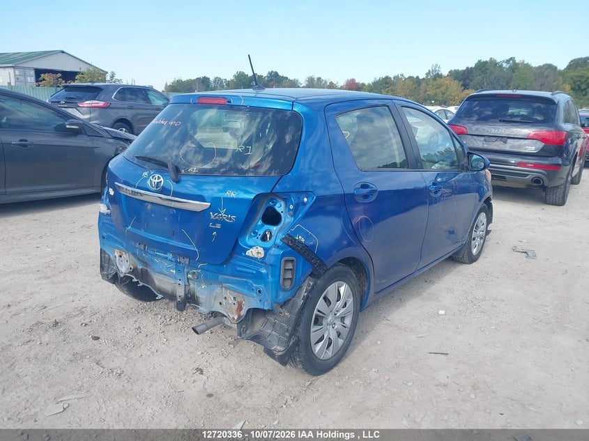 Vin: jtdktud37cd515599, lot: 3127420, toyota yaris le 20124