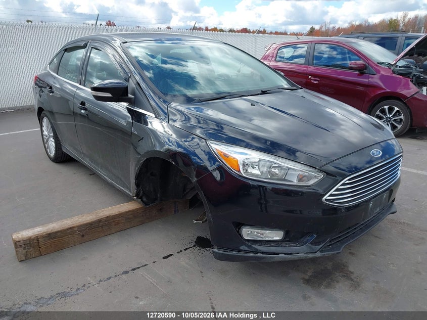 2017 Ford Focus Titanium, Right Front, IAAI, VIN 1FADP3J22HL320922