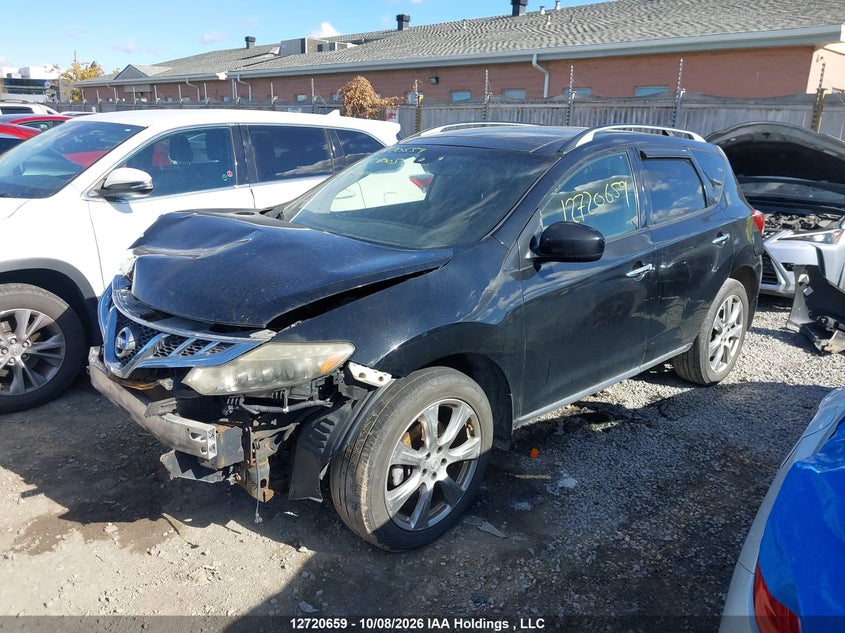 2012 Nissan Murano S/Sl/Le, Front, IAAI, VIN JN8AZ1MW2CW228005 — photo 2
