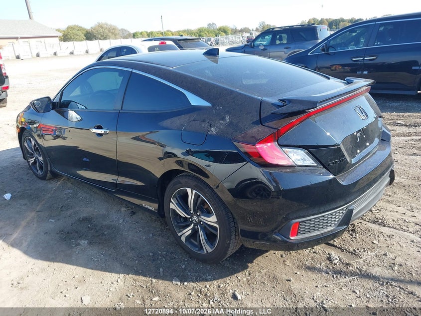 Vin: 2hgfc3b99jh451103, lot: 3128018, honda civic touring 20183
