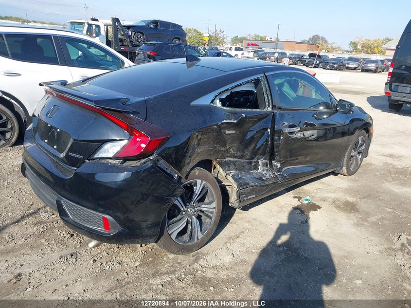 Vin: 2hgfc3b99jh451103, lot: 3128018, honda civic touring 20184