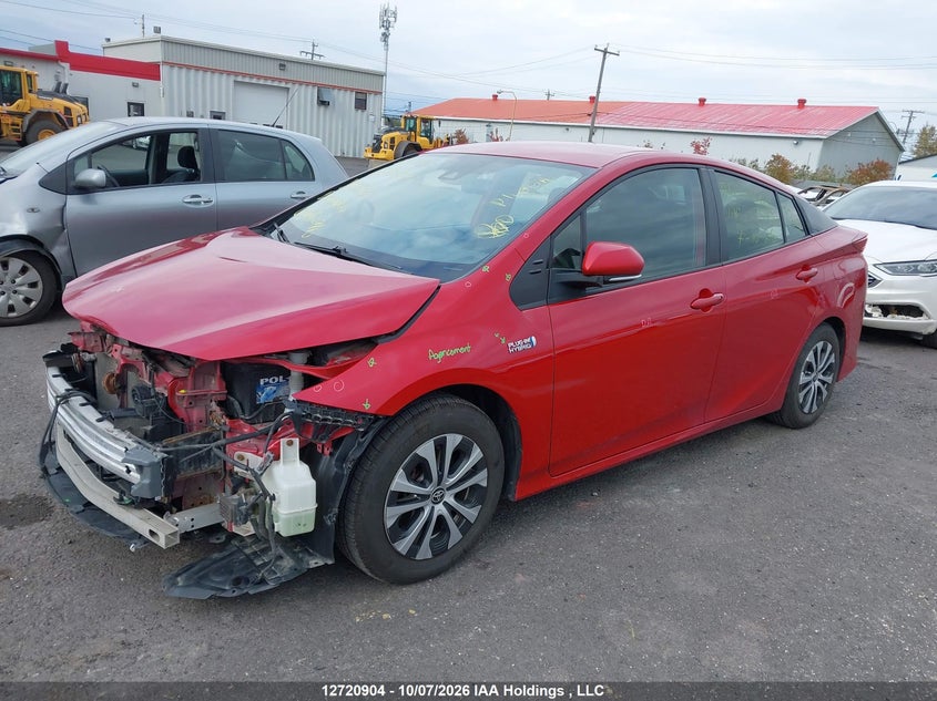 2022 Toyota Prius Prime Le/Xle/Limited, Удар спереди, IAAI, VIN JTDKAMFPXN3218597 — фото 2