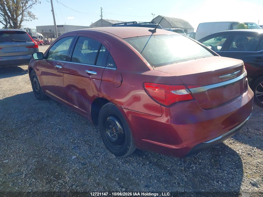 Vin: 1c3ccbcg8dn691087, lot: 3128275, chrysler 200 limited 20133