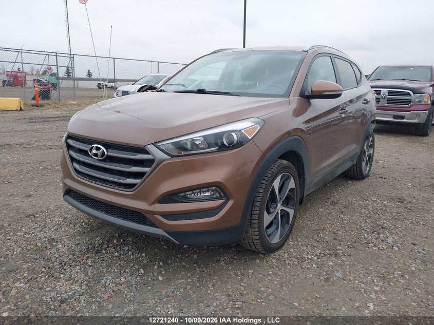 2016 Hyundai Tucson Limited/Sport And Eco/Se, Rear, IAAI, VIN KM8J3CA2XGU105026 — photo 2
