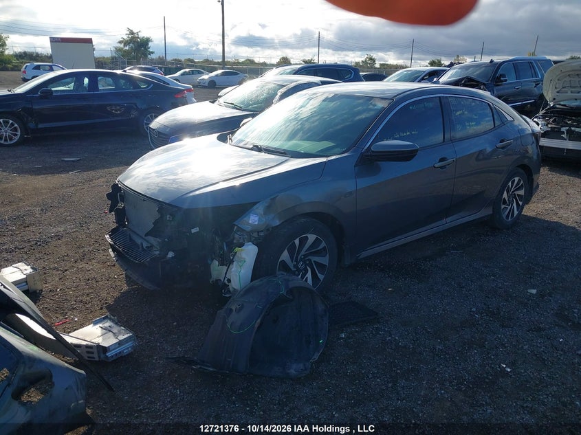Vin: shhfk7g21hu304180, lot: 3128509, honda civic lx 20172