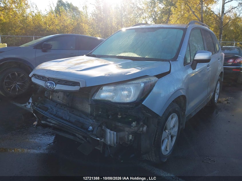 2017 Subaru Forester 2.5I Premium, Удар спереди, IAAI, VIN JF2SJEDC5HH448255 — фото 2