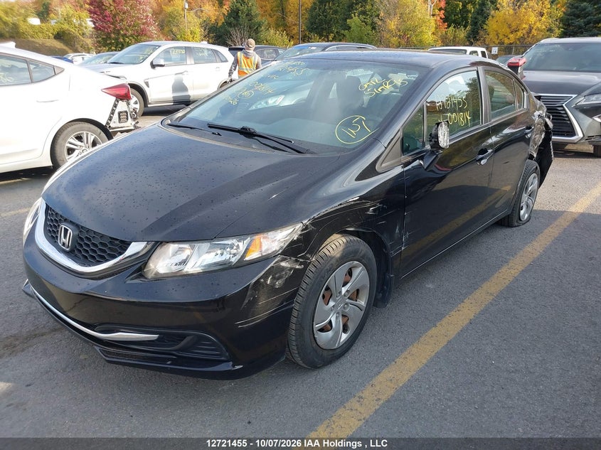 Vin: 2hgfb2f44eh001814, lot: 3128588, honda civic lx 20142