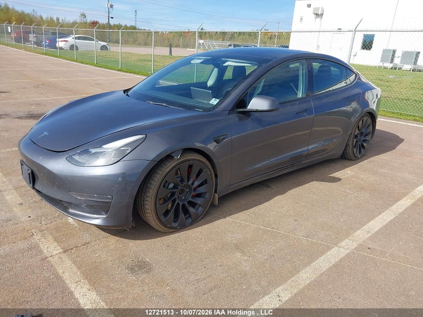 Vin: 5yj3e1ec3nf243835, lot: 3128646, tesla model 3 performance 20222