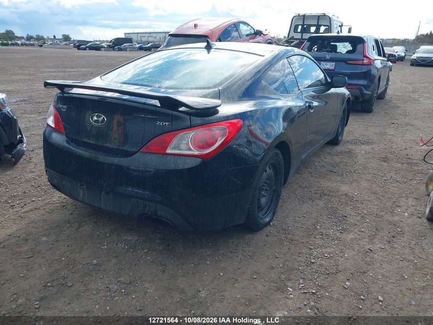 Vin: kmhht6kd4au032582, lot: 3128699, hyundai genesis 2.0t premium 20104
