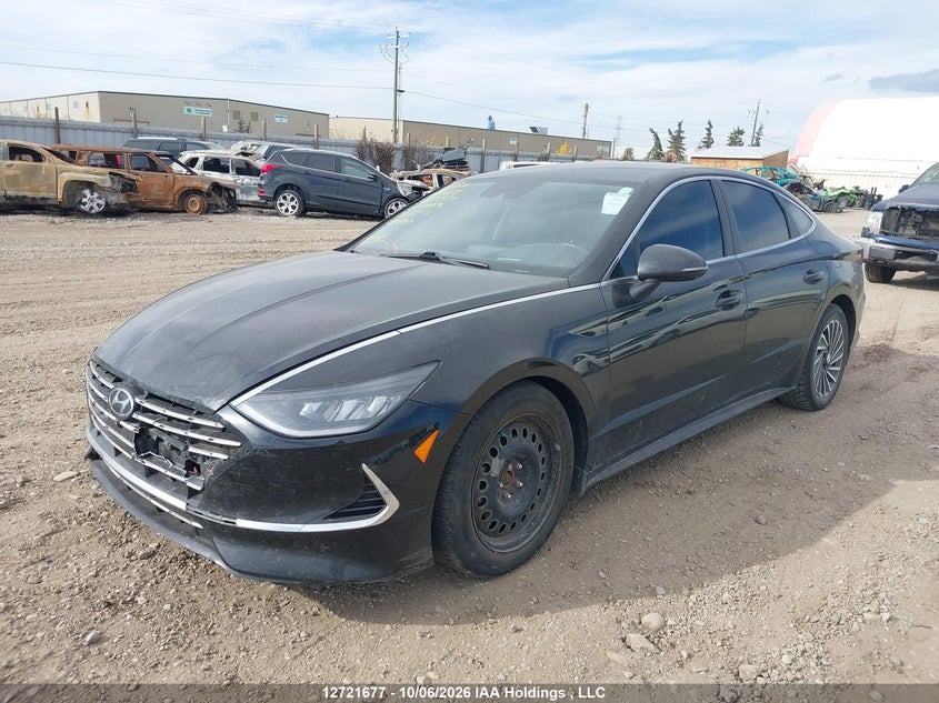 Vin: kmhl34jj2ma032320, lot: 3128850, hyundai sonata hybrid ultimate 20212