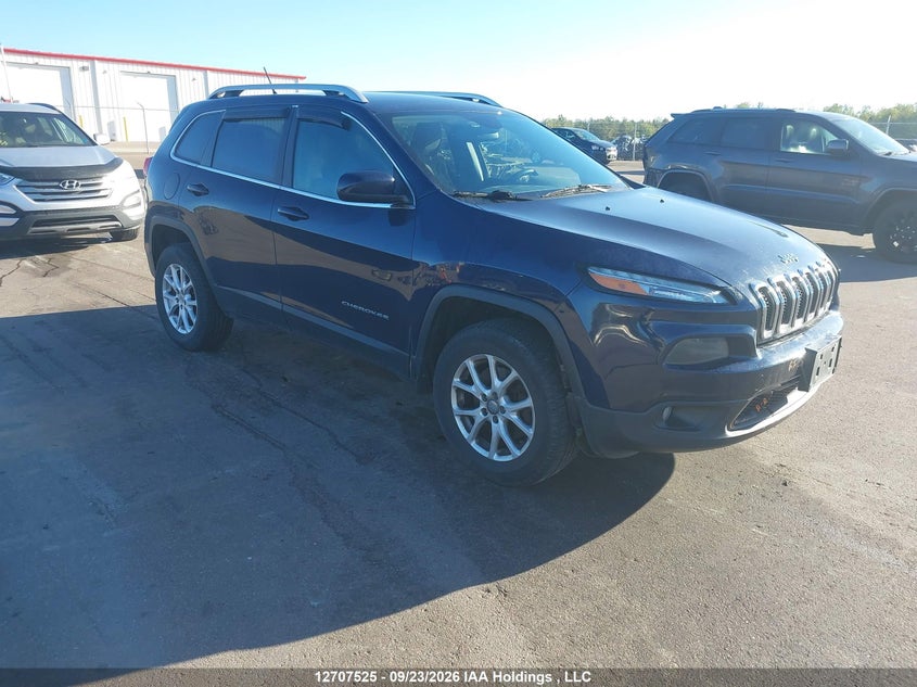 2014 Jeep Cherokee North, Front, IAAI, VIN 1C4PJMCB9EW253323