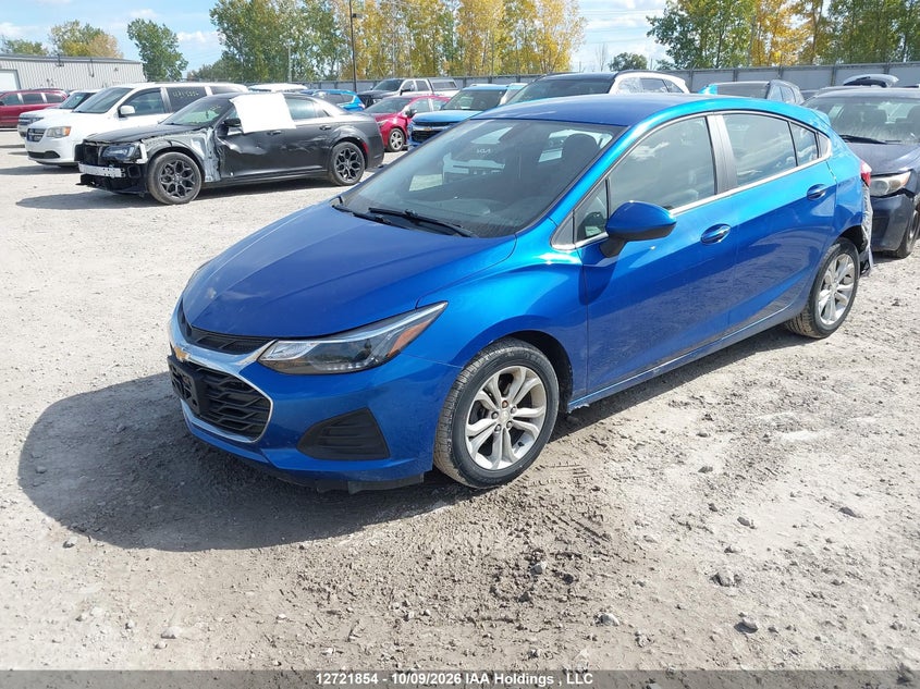Vin: 3g1be6sm8ks563699, lot: 3129034, chevrolet cruze 20192