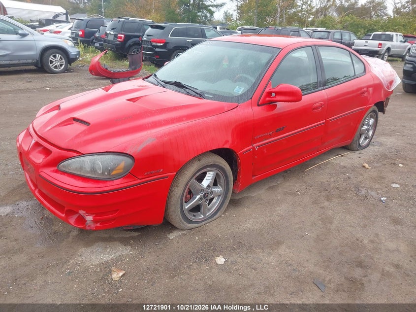 2000 Pontiac Grand Am Gt, Удар сзади, IAAI, VIN 1G2NW52E3YM826604 — фото 2