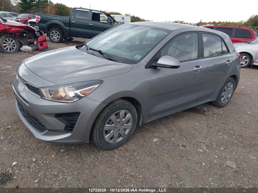 2022 Kia Rio Lx Premium/Lx+, Rear, IAAI, VIN 3KPA25AD1NE498799 — photo 2