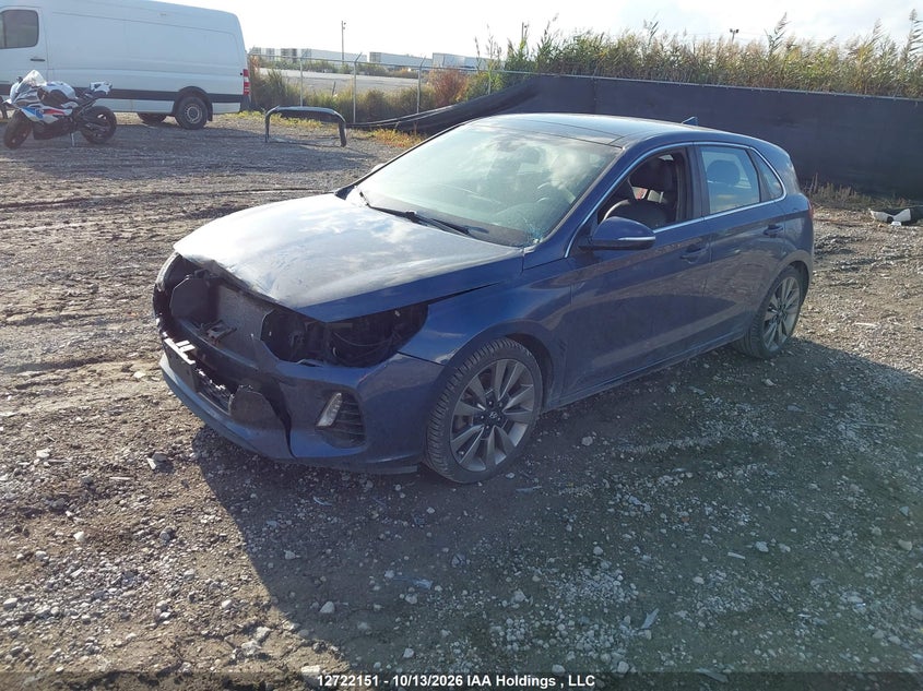 Vin: kmhh55lcxju027283, lot: 3129349, hyundai elantra gt sport ultimate 20182