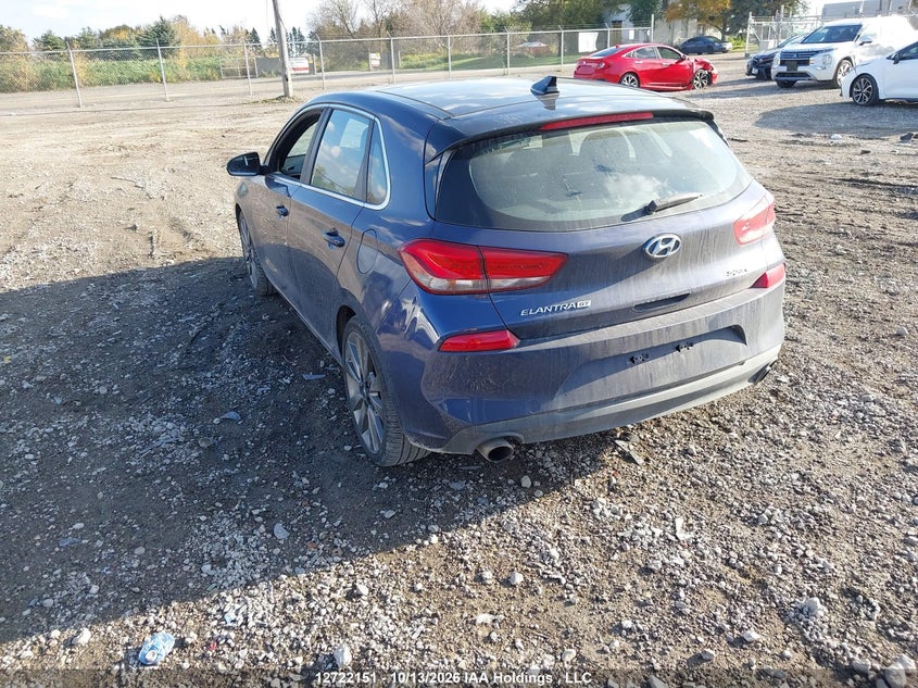 Vin: kmhh55lcxju027283, lot: 3129349, hyundai elantra gt sport ultimate 20183