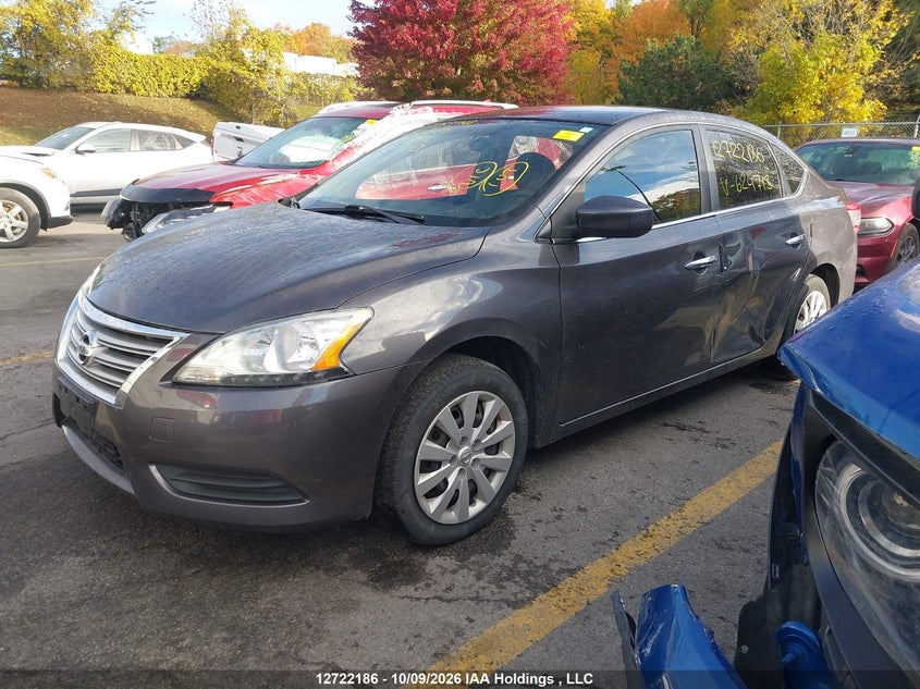 2014 Nissan Sentra 1.8 S/1.8 Sl/1.8 Sr/1.8 Sv, Left Side, IAAI, VIN 3N1AB7APXEL624713 — photo 2