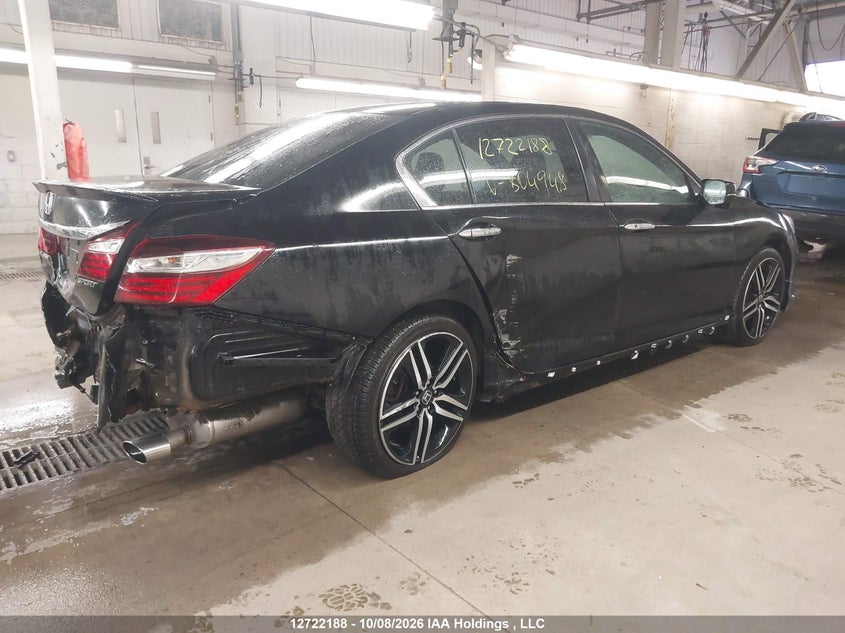 Vin: 1hgcr2f55ha804948, lot: 3129387, honda accord sport 20174