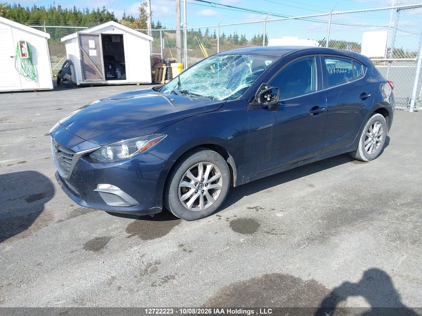 Vin: 3mzbm1l74fm199391, lot: 3129422, mazda 3 touring 20152