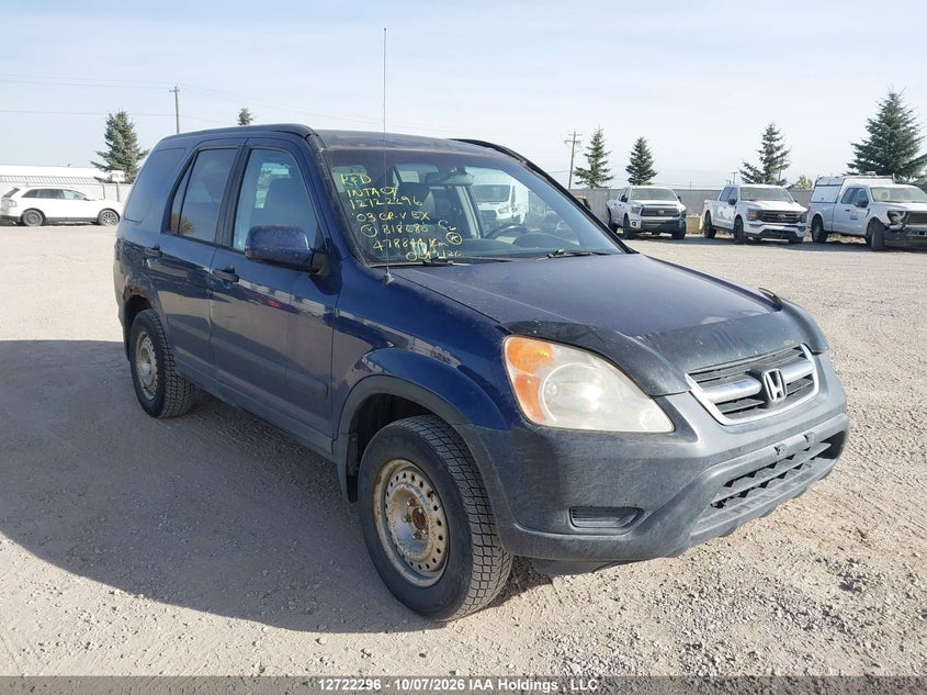2003 Honda Cr-V Ex, Удар сзади, IAAI, VIN JHLRD788X3C818680