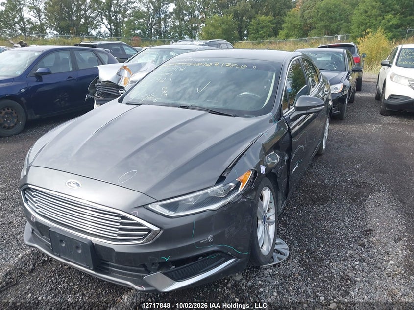 2018 Ford Fusion Hybrid Hybrid, Удар спереди, IAAI, VIN 3FA6P0LU4JR147921 — фото 2