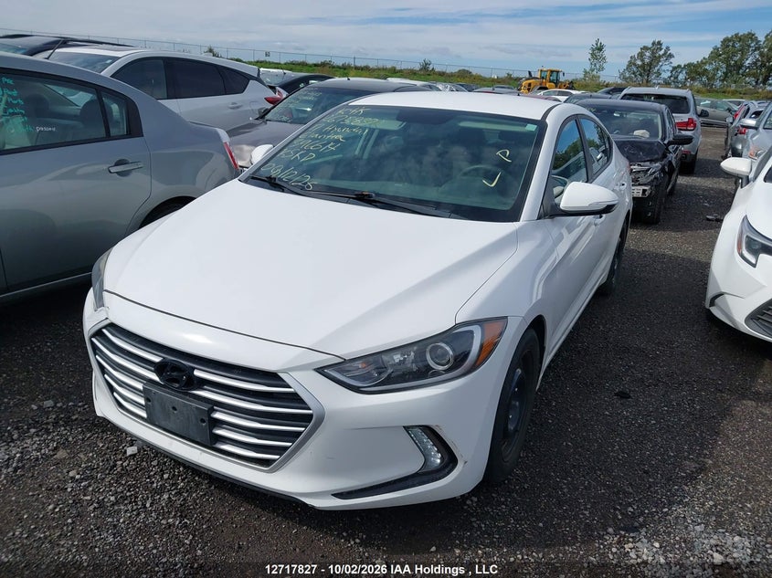 2017 Hyundai Elantra Limited, Front, IAAI, VIN KMHD84LF4HU396614 — photo 2