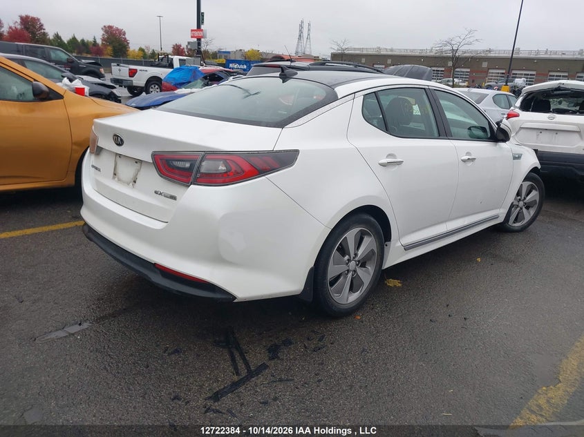 Vin: knagn4ad7g5092615, lot: 3129596, kia optima hybrid ex/ex premium/ex tech 20164