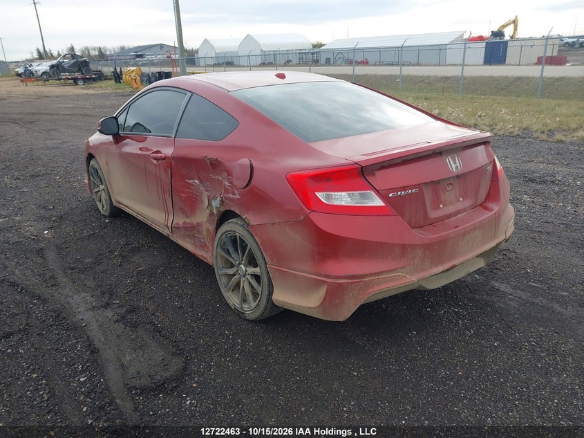 Vin: 2hgfg4a57ch101772, lot: 3129675, honda civic si si 20123