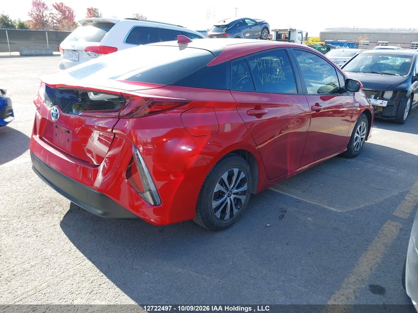 Vin: jtdkamfp0n3200352, lot: 3129709, toyota prius prime upgrade 20224