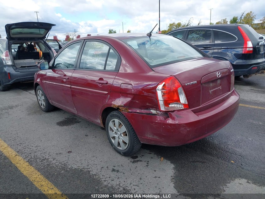 Vin: kmhcn4bc2au495241, lot: 3130024, hyundai accent 20103