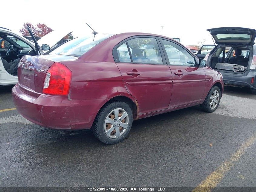 Vin: kmhcn4bc2au495241, lot: 3130024, hyundai accent 20104