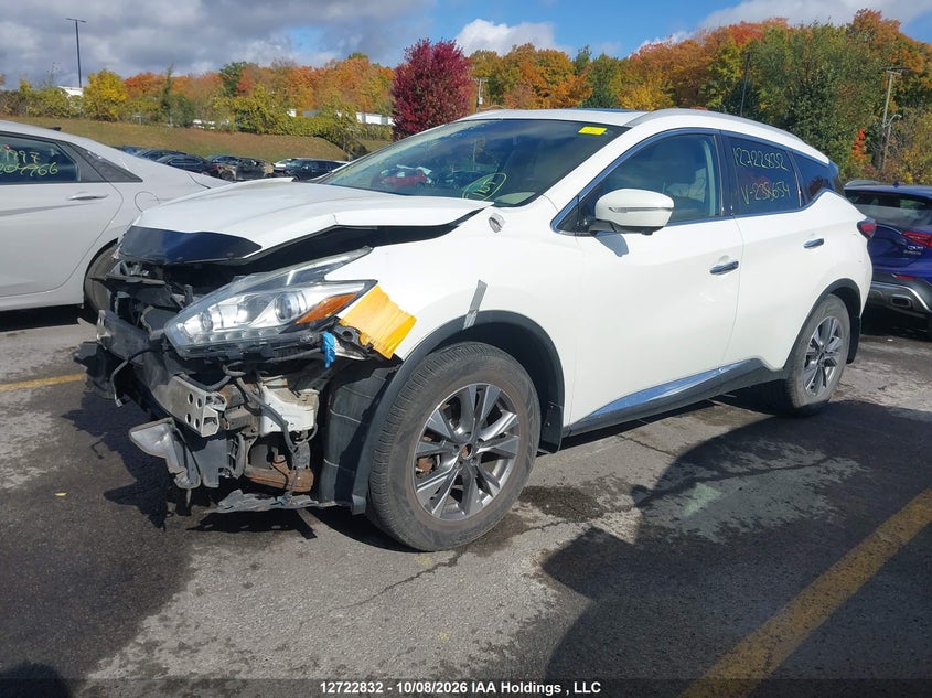 Vin: 5n1az2mh0fn238654, lot: 3130048, nissan murano sl 20152