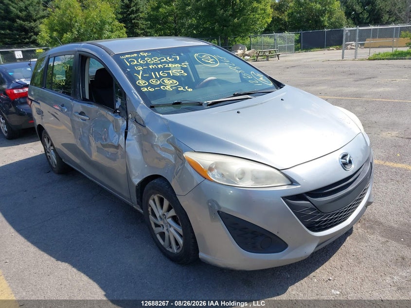 2012 Mazda Mazda5 Gs, Правый бок, IAAI, VIN JM1CW2CL0C0116753