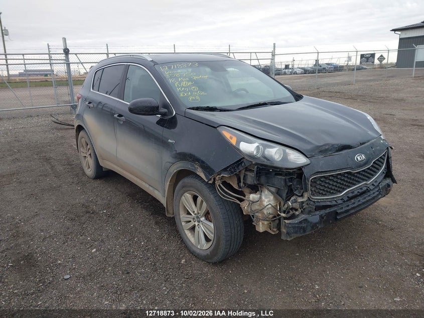 2018 Kia Sportage Lx, Удар спереди, IAAI, VIN KNDPMCAC3J7358750