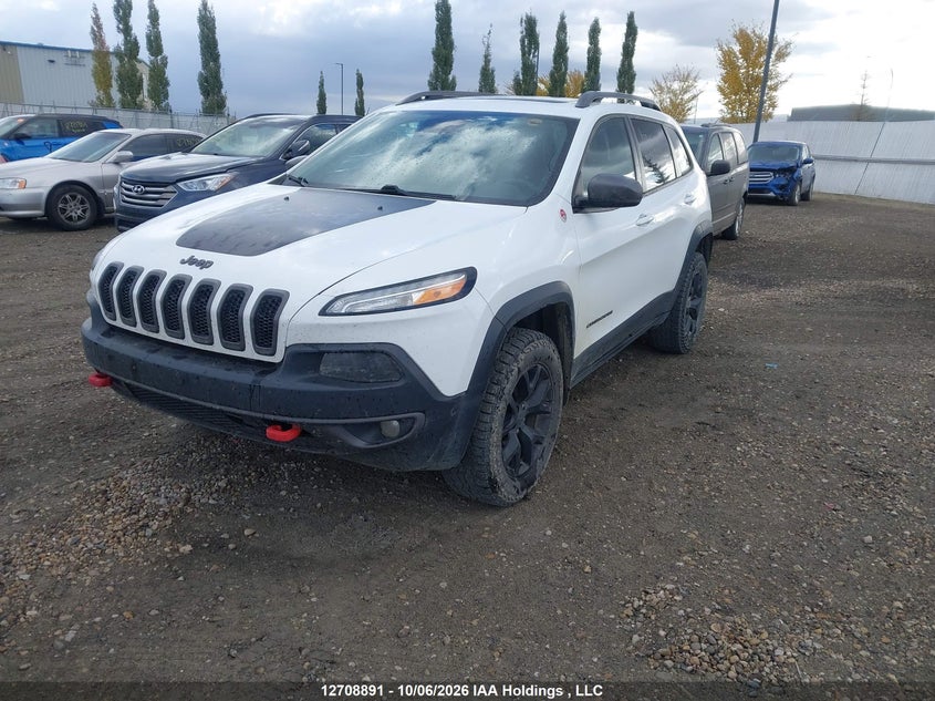 2017 Jeep Cherokee Trailhawk, Град, IAAI, VIN 1C4PJMBS9HW580360 — фото 2