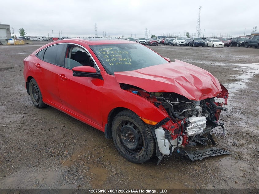 Vin: 2hgfc2f80hh023667, lot: 3130127, honda civic ex 4dr 20171