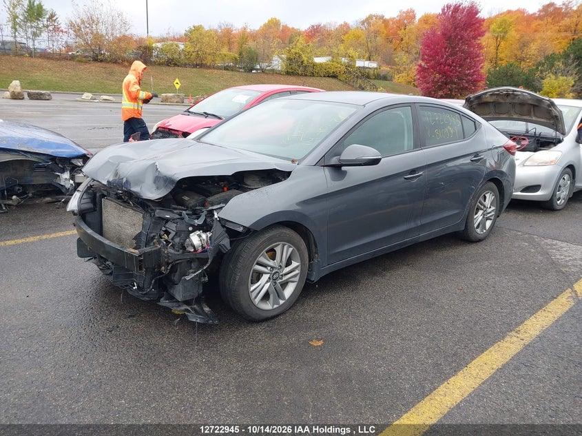 Vin: kmhd84lf3ku810991, lot: 3130199, hyundai elantra preferred 20192